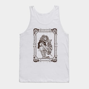 Dia De Los Muertos Cat Lady Tank Top